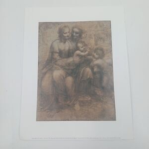 Vintage Antique Print Religious Mythology Scene